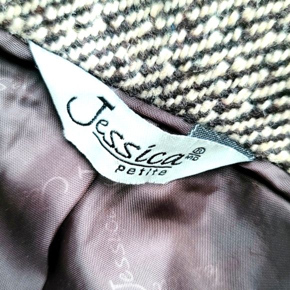 Vintage Jessica Petite  Tweed Blazer Size 10 - Picture 10 of 12
